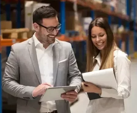 Two Colleague Talking To Each Other